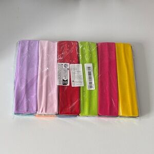 Colorful Fabric Headbands Set